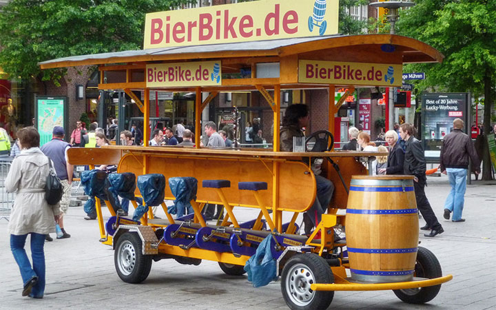 Bier-Bike JGA Stuttgart